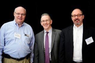 Ed Swallow (Northrop Grumman), Ted Cope (NGA), Rob Zitz (Leidos) at the Inaugural STEM Symposium