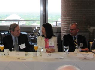 Mark Cohn, Unisys; Donna Roy DHS; James Scampiava, American Systems