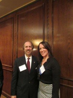 Father Greg Baroni and Daughter Angela Baroni at a GovCon event