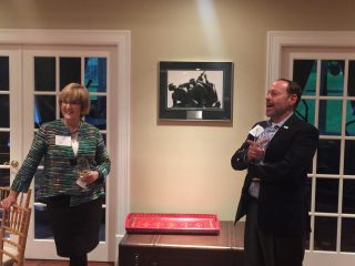 Dr. John Hillen hosting the GMU GovCon Initiative Board of Advisors and supporters in his home on May 4th 2016.