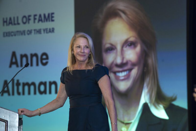 Anne Altman on Oct. 31, 2019, as she was inducted into the Pinnacle Awards Hall of Fame.